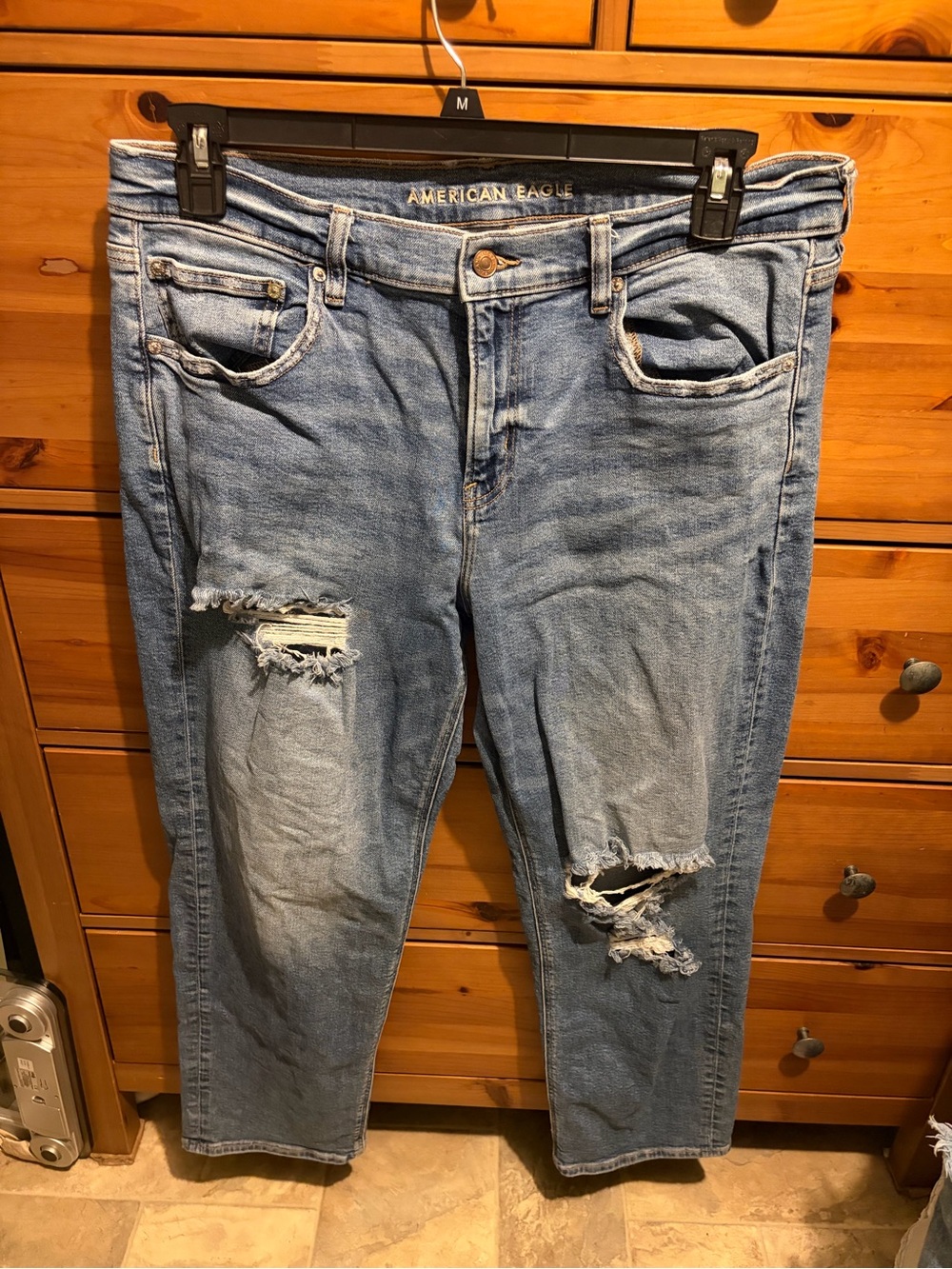 American Eagle Outfitters 90s low- rise straight.